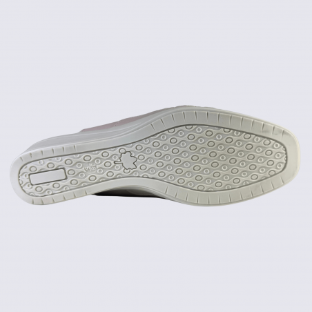 Chaussures Arima, chaussures fermées velcro femme en cuir nude