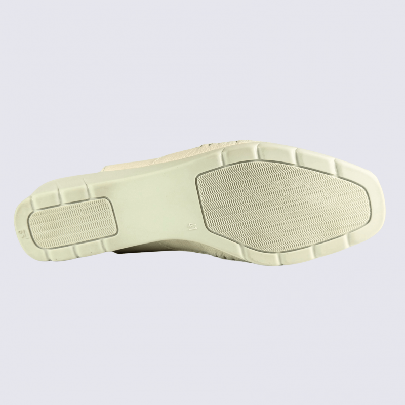 Chaussures Arima, chaussures fermées velcro femme en cuir nude
