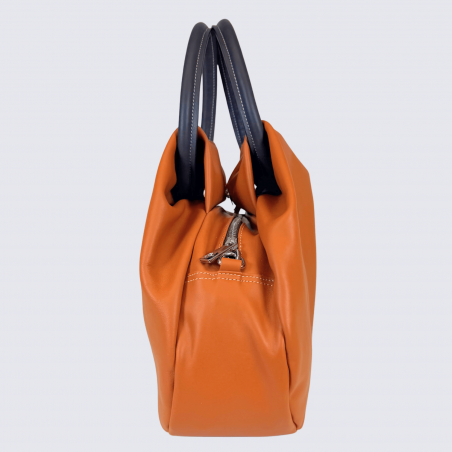 Sac Charlotte, sac tendance femme en cuir couleur cuir