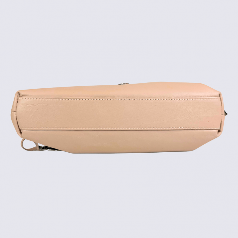 Sac Charlotte, sac tendance femme en cuir poudre gris