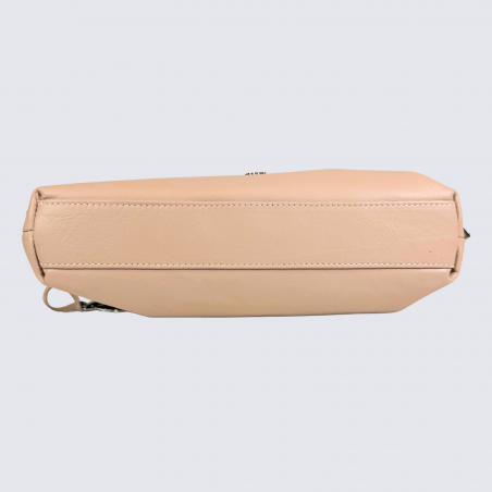 Sac Charlotte, sac tendance femme en cuir poudre gris