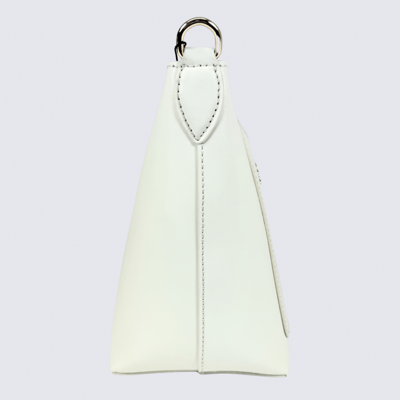 Sac Charlotte, Sac Élégant Compacte Femme en Cuir Lait