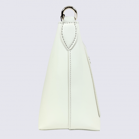 Sac Charlotte, Sac Élégant Compacte Femme en Cuir Lait