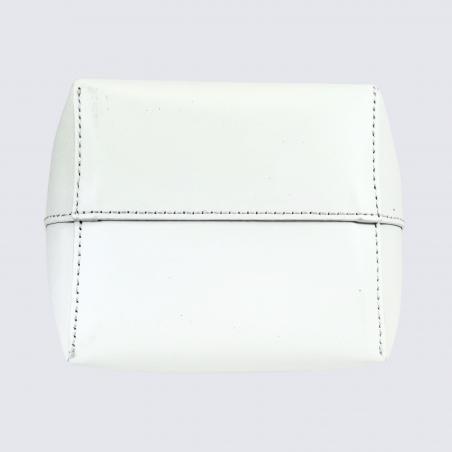 Sac Charlotte, Sac Élégant Compacte Femme en Cuir Lait