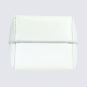 Sac Charlotte, Sac Élégant Compacte Femme en Cuir Lait