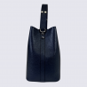 Mini sac Charlotte, sac bandoulière moderne femme en cuir marine