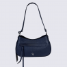 Mini sac Charlotte, sac bandoulière moderne femme en cuir marine
