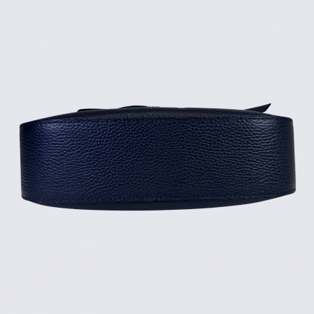 Mini sac Charlotte, sac bandoulière moderne femme en cuir marine
