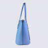 Sac Charlotte, sac bandoulière moderne femme en cuir azur