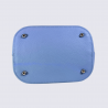 Sac Charlotte, sac bandoulière moderne femme en cuir azur