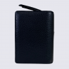 Porte feuilles Charlotte, porte feuilles moderne femme en cuir noir