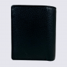 Porte feuilles Charlotte, porte feuilles moderne femme en cuir noir