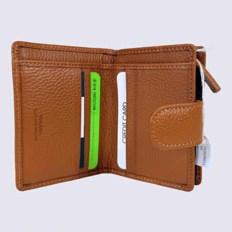 Porte feuilles Charlotte, porte feuilles moderne femme en cuir