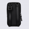 Sacoche Hexagona, sacoche homme en nylon et cuir noir