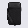 Sacoche Hexagona, sacoche homme en nylon et cuir noir