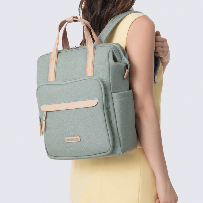 Sac à dos Hexagona, sac à dos en nylon menthe