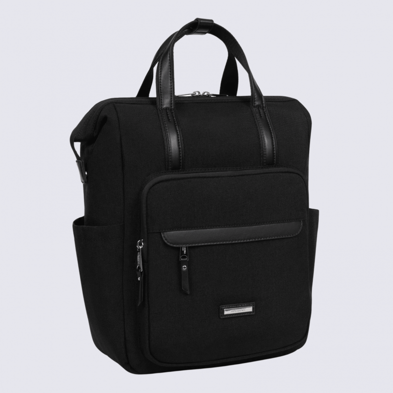 Sac à dos Hexagona, sac à dos en nylon noir