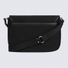 Sac porté travers Hexagona, sac porté travers en nylon noir