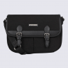 Sac porté travers Hexagona, sac porté travers en nylon noir