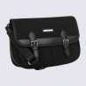 Sac porté travers Hexagona, sac porté travers en nylon noir