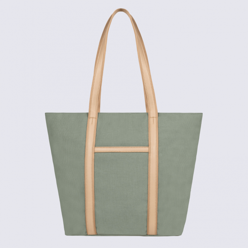 Sac cabas porté épaule Hexagona, sac cabas porté épaule en nylon menthe