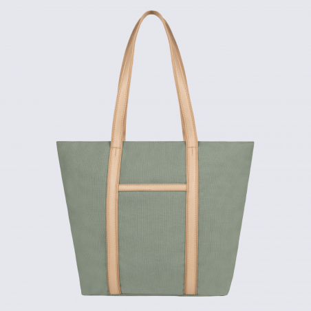 Sac cabas porté épaule Hexagona, sac cabas porté épaule en nylon menthe