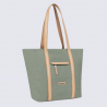 Sac cabas porté épaule Hexagona, sac cabas porté épaule en nylon menthe