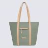 Sac cabas porté épaule Hexagona, sac cabas porté épaule en nylon menthe