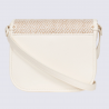 Sac porté travers Hexagona, sac porté travers en toile blanc
