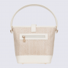 Sac porté main 1 poignée Hexagona, sac porté main 1 poignée en toile blanc