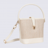 Sac porté main 1 poignée Hexagona, sac porté main 1 poignée en toile blanc