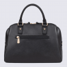 Sac porté main deux poignées Hexagona, sac porté main deux poignées en cuir noir