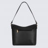 Sac besace Hexagona, sac besace en cuir noir