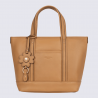 Sac cabas porté main Hexagona, sac cabas porté main en cuir havane