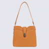 Sac porté épaule Hexagona, Sac porté épaule élégant femme en grain imprimé tan
