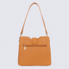 Sac porté épaule Hexagona, Sac porté épaule élégant femme en grain imprimé tan