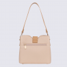 Sac porté épaule Hexagona, Sac porté épaule élégant femme en grain imprimé nude sable