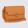 Sac porté travers Hexagona, Sac porté travers élégant femme en grain imprimé tan
