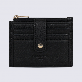 Porte-cartes Hexagona, porte-cartes ligne Lys femme noir