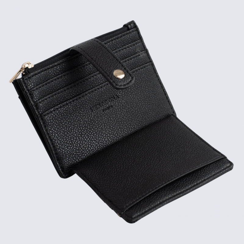 Porte-cartes Hexagona, porte-cartes ligne Lys femme noir