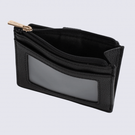 Porte-cartes Hexagona, porte-cartes ligne Lys femme noir