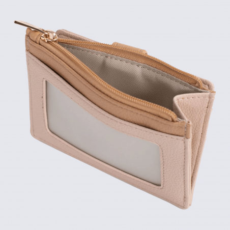 Porte-cartes Hexagona, porte-cartes ligne Lys femme nude sable