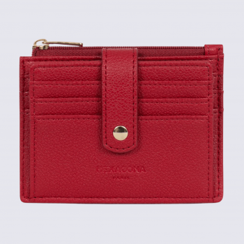Porte-cartes Hexagona, porte-cartes ligne Lys femme rouge