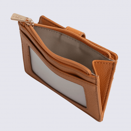 Porte-cartes Hexagona, porte-cartes ligne Lys femme tan