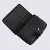 Portefeuille Hexagona, portefeuille ligne Lys femme noir