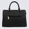 Sac porté main deux poignées Hexagona, sac porté main deux poignées classe et moderne femme en noir