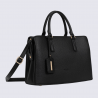 Sac porté main deux poignées Hexagona, sac porté main deux poignées classe et moderne femme en noir