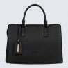 Sac porté main deux poignées Hexagona, sac porté main deux poignées classe et moderne femme en noir