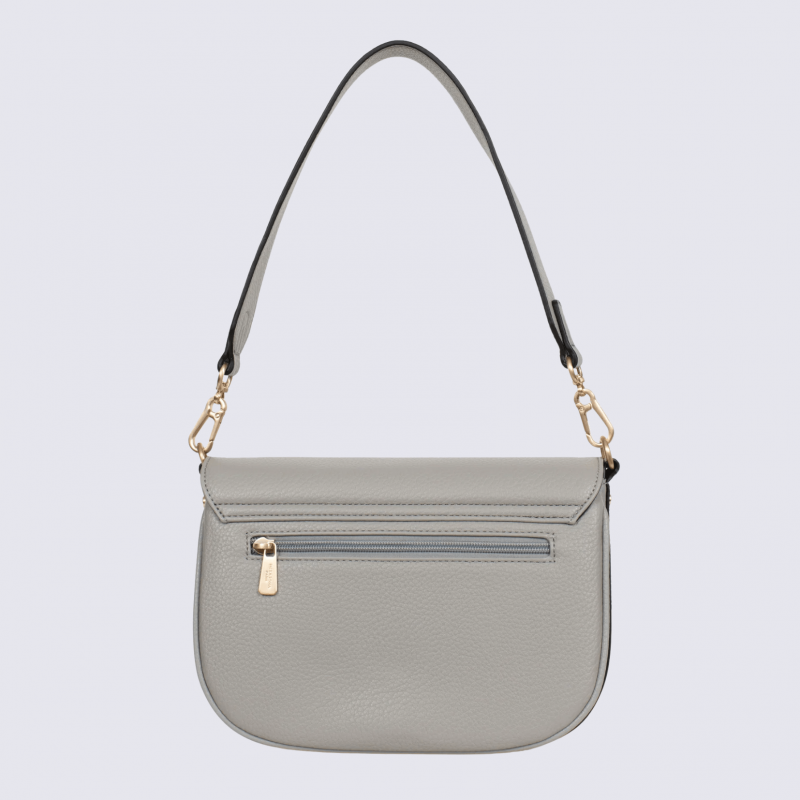 Sac porté épaule Hexagona, sac porté épaule classe et moderne femme en gris clair