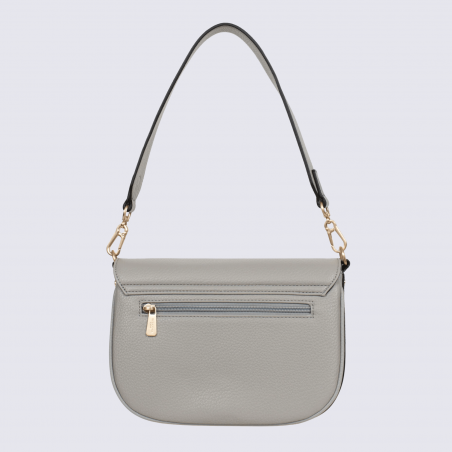 Sac porté épaule Hexagona, sac porté épaule classe et moderne femme en gris clair